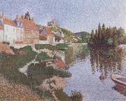 Paul Signac The River Bank USA oil painting artist